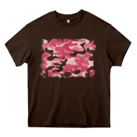 Pink Camouflage Background Heavy Core Tee | Teevron