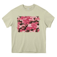 Mossy pink camouflage background Heavy Core Tee - BarkalooDesign