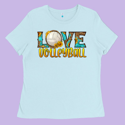 Love Volleyball Ladies Tee Designed By Hra Design Shop