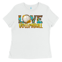 White love volleyball Ladies Tee - HRA Design Shop