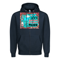 Navy 100 nursing student tears mousepad Zipper Hoodie - BarkalooDesign