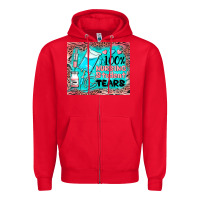 Red 100 nursing student tears mousepad Zipper Hoodie - BarkalooDesign