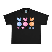Black peepin it real easter glitter Urban Heavy Tee - MaliasSmallBusiness