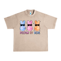 French Oak peepin it real easter glitter Urban Heavy Tee - MaliasSmallBusiness