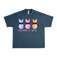 Midnight Navy peepin it real easter glitter Urban Heavy Tee - MaliasSmallBusiness