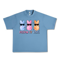 Pebble Blue peepin it real easter glitter Urban Heavy Tee - MaliasSmallBusiness