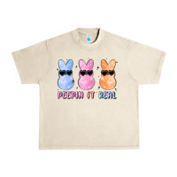 Sandshell peepin it real easter glitter Urban Heavy Tee - MaliasSmallBusiness