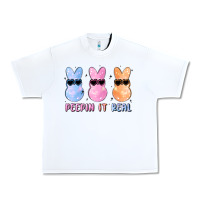 White peepin it real easter glitter Urban Heavy Tee - MaliasSmallBusiness