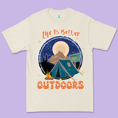 Life Is Better Outdoors Premium Tee Designed By Jahusdesignshop
