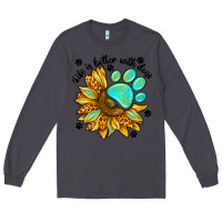 Smoke life is better with dogs Long Sleeve Tee - NancyCooperArtShop