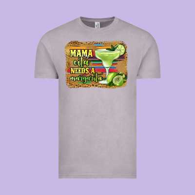 Mama Cita Needs A Margarita Vintage Tee Designed By Jasminsmagicworld