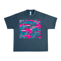 Midnight Navy usa flag Urban Heavy Tee - AdoDesignShop