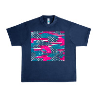 Navy usa flag Urban Heavy Tee - AdoDesignShop