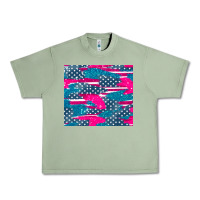 Oil Green usa flag Urban Heavy Tee - AdoDesignShop