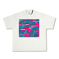 Pistachio usa flag Urban Heavy Tee - AdoDesignShop