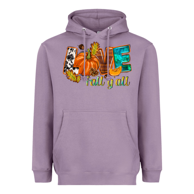 Love Fall Y'all Heavyweight Hoodie by NancyCooperArtShop | Teevron