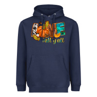 Navy Love Fall y'all Heavyweight Hoodie - NancyCooperArtShop