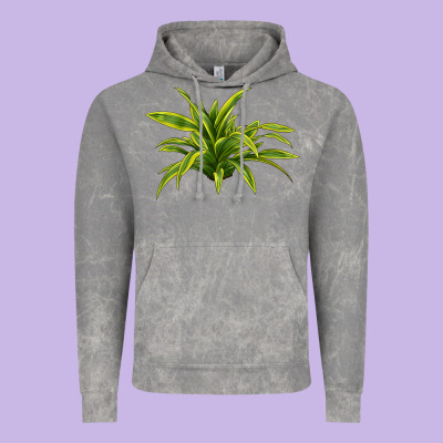 Lemon Lime Dracaena Leaf Vintage Hoodie Designed By Lillyallendesigns