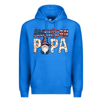 True Royal American papa with gnome 4th of july Premium Hoodie - HowdyJamesFarm