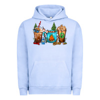 Pigment Grape Ice Camping Coffee Cups Urban Hoodie - FaDigitalArtStudio