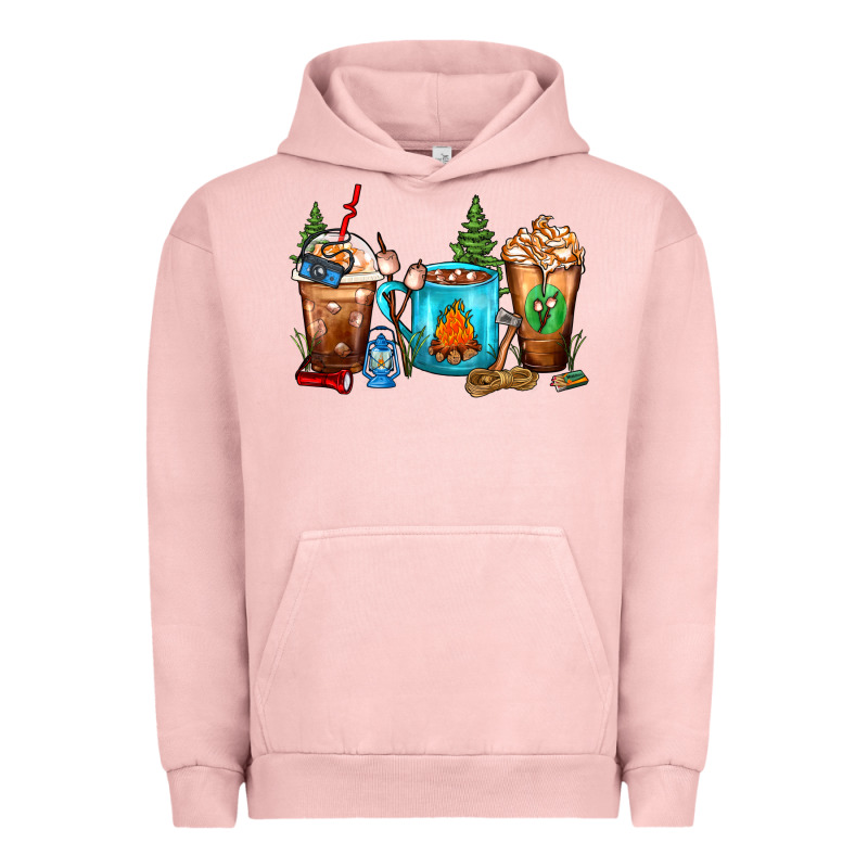Camping Coffee Cups Urban Hoodie by FaDigitalArtStudio | Teevron