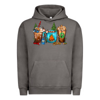 Pigment Tornado Camping Coffee Cups Urban Hoodie - FaDigitalArtStudio