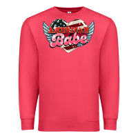 Cardinal American babe Premium Sweatshirt - HowdyJamesFarm