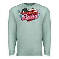 Seafoam American babe Premium Sweatshirt - HowdyJamesFarm