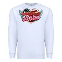 White American babe Premium Sweatshirt - HowdyJamesFarm