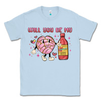 Dusty Blue will you be my Classic Tee - MaliasSmallBusiness