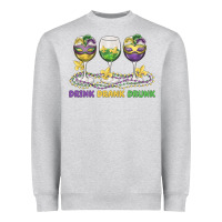 Heather Grey drink drank drunk Heavyweight Sweatshirt - MaliasSmallBusiness