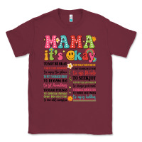 Burgundy mama its okay Classic Tee - JahusDesignShop