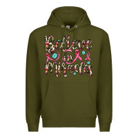 Army Green believe in miracles Premium Hoodie - JahusDesignShop