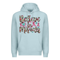Blue Mist believe in miracles Premium Hoodie - JahusDesignShop