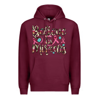 Burgundy believe in miracles Premium Hoodie - JahusDesignShop