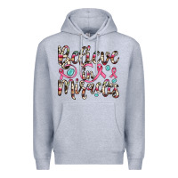 Heather Grey believe in miracles Premium Hoodie - JahusDesignShop
