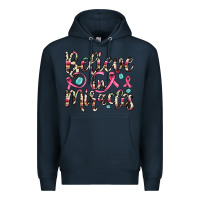 Navy believe in miracles Premium Hoodie - JahusDesignShop