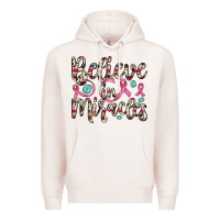 Pale Pink believe in miracles Premium Hoodie - JahusDesignShop