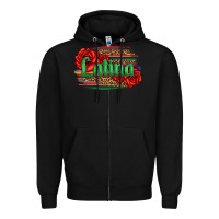 Black latina with serape and roses Zipper Hoodie - Jasminsmagicworld