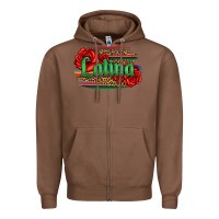 Chestnut latina with serape and roses Zipper Hoodie - Jasminsmagicworld