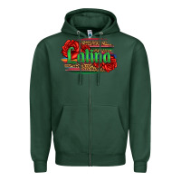 Sports Green latina with serape and roses Zipper Hoodie - Jasminsmagicworld