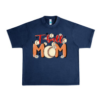 Navy t ball mom Urban Heavy Tee - MaliasSmallBusiness