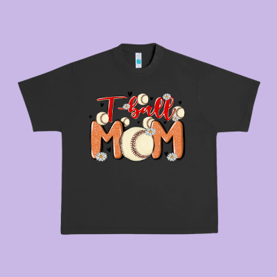T Ball Mom Urban Heavy Tee Designed By Maliassmallbusiness