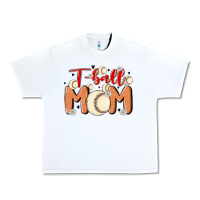 White t ball mom Urban Heavy Tee - MaliasSmallBusiness