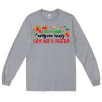 Heather Grey i cant make everyone happy i an not a pizza Long Sleeve Tee - MaliasSmallBusiness