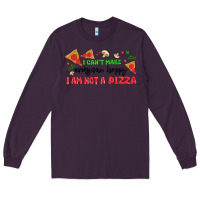 Plum i cant make everyone happy i an not a pizza Long Sleeve Tee - MaliasSmallBusiness