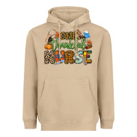 Mushroom One thankful Nurse Heavyweight Hoodie - NancyCooperArtShop
