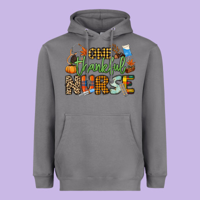 One Thankful Nurse Heavyweight Hoodie Designed By Nancycooperartshop