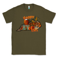 Army Green happy fall Classic Tee - CowhideDigitalArt