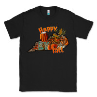 Black happy fall Classic Tee - CowhideDigitalArt